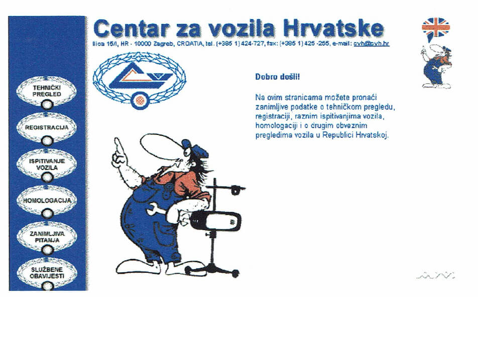 CVH website screenshot