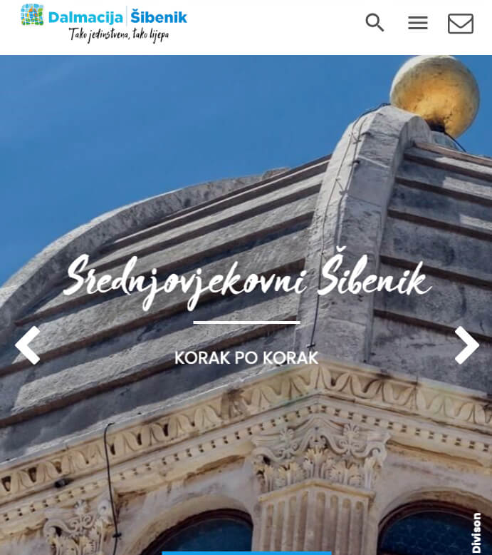 dalmatiasibenik.hr screenshot